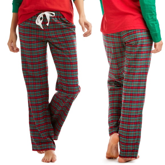 christmas plaid pajama pants